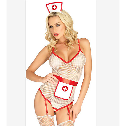 Women's Mesh Lace Bow Uniforms & Cheongsams Bodysuits Nightwear Patchwork White S M L / Strap
Women's Mesh Lace Bow Uniforms & Cheongsams Bodysuits Nightwear Patchwork White S M L / Strap