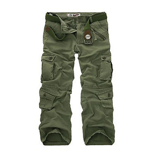 Men's Basic Outdoor Cotton Slim Daily Tactical Cargo Pants Solid Colored Full Length Classic Black Army Green Khaki / Fall / Winter
Men's Basic Outdoor Cotton Slim Daily Tactical Cargo Pants Solid Colored Full Length Classic Black Army Green Khaki / Fall / Winter