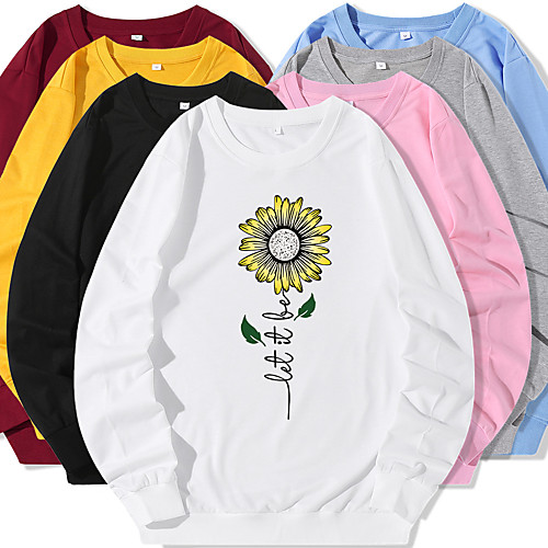 Women's Sweatshirt Pullover Cartoon Crew Neck Flower Sport Athleisure Sweatshirt Top Long Sleeve Warm Soft Oversized Comfortable Everyday Use Causal Exercising General Use / Winter
Women's Sweatshirt Pullover Cartoon Crew Neck Flower Sport Athleisure Sweatshirt Top Long Sleeve Warm Soft Oversized Comfortable Everyday Use Causal Exercising General Use / Winter