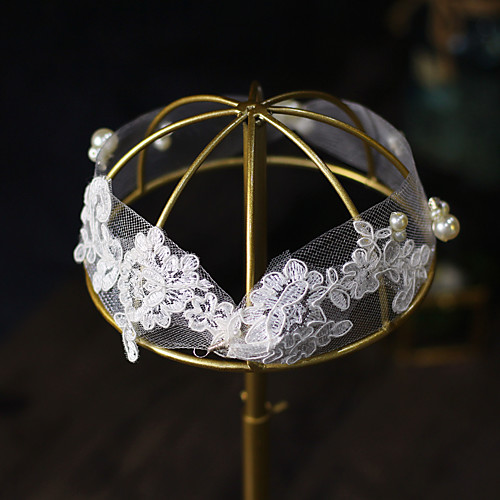 Vintage Style Imitation Pearl / Lace / Net Headbands with Rhinestone / Imitation Pearl / Lace-trimmed Bottom 1 Piece Wedding / Party / Evening Headpiece
Vintage Style Imitation Pearl / Lace / Net Headbands with Rhinestone / Imitation Pearl / Lace-trimmed Bottom 1 Piece Wedding / Party / Evening Headpiece