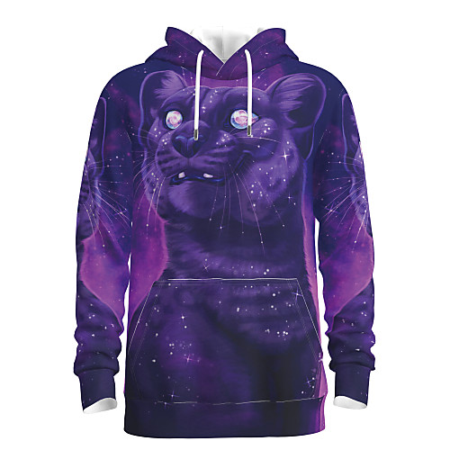 Men's Daily Pullover Hoodie Sweatshirt Animal Patterned Graphic Hooded Basic Hoodies Sweatshirts Purple
Men's Daily Pullover Hoodie Sweatshirt Animal Patterned Graphic Hooded Basic Hoodies Sweatshirts Purple