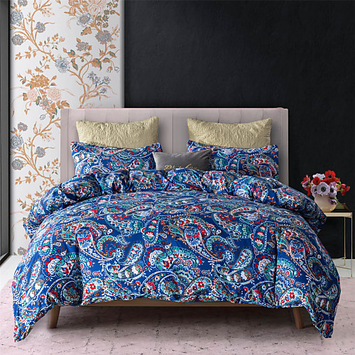 Blue Flora Print 3-Piece Duvet Cover Set Hotel Bedding Sets Comforter Cover with Soft Lightweight Microfiber(Include 1 Duvet Cover and 1 or 2 Pillowcases)
Blue Flora Print 3-Piece Duvet Cover Set Hotel Bedding Sets Comforter Cover with Soft Lightweight Microfiber(Include 1 Duvet Cover and 1 or 2 Pillowcases)