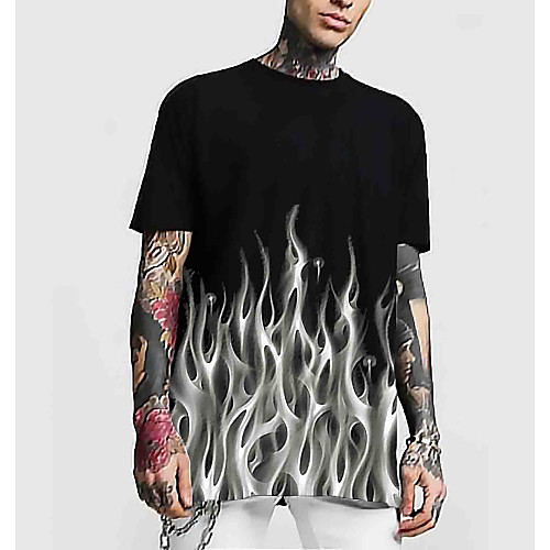 Men's T shirt 3D Print Graphic Abstract Short Sleeve Daily Tops Basic Streetwear Black
Men's T shirt 3D Print Graphic Abstract Short Sleeve Daily Tops Basic Streetwear Black