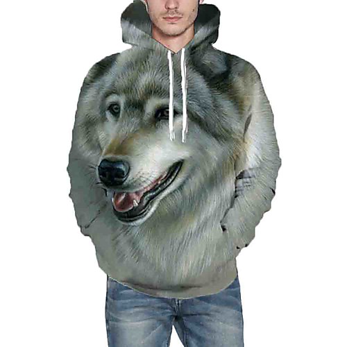 Men's Hoodie Graphic Animal Daily Going out 3D Print Casual Hoodies Sweatshirts Gray
Men's Hoodie Graphic Animal Daily Going out 3D Print Casual Hoodies Sweatshirts Gray
