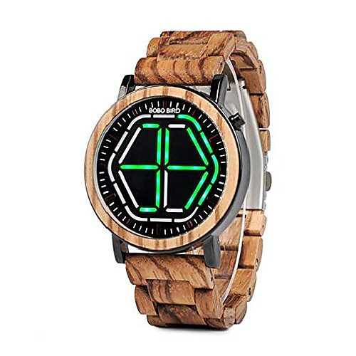 bamboo watch mens large size digital led display night vision handmade wooden watches (green)
bamboo watch mens large size digital led display night vision handmade wooden watches (green)