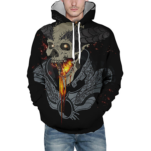 Men's Pullover Hoodie Sweatshirt Graphic Skull Halloween Daily Going out Casual Hoodies Sweatshirts Black
Men's Pullover Hoodie Sweatshirt Graphic Skull Halloween Daily Going out Casual Hoodies Sweatshirts Black
