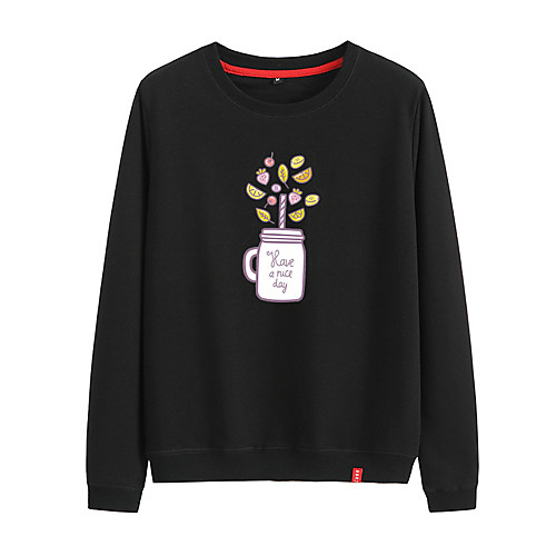 Women's Sweatshirt Pullover Black White Pink Cartoon Cartoon Cute Flower Sport Athleisure Sweatshirt Top Long Sleeve Warm Soft Comfortable Everyday Use Causal Exercising General Use / Winter
Women's Sweatshirt Pullover Black White Pink Cartoon Cartoon Cute Flower Sport Athleisure Sweatshirt Top Long Sleeve Warm Soft Comfortable Everyday Use Causal Exercising General Use / Winter