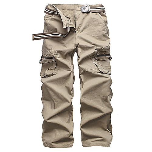 Men's Basic Cotton Loose Daily Tactical Cargo Pants Solid Colored Full Length Black Army Green Green / Fall / Winter
Men's Basic Cotton Loose Daily Tactical Cargo Pants Solid Colored Full Length Black Army Green Green / Fall / Winter