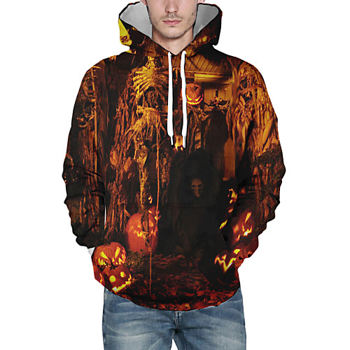 Men's Halloween Pullover Hoodie Sweatshirt Graphic Skull Hooded Casual Hoodies Sweatshirts Brown
Men's Halloween Pullover Hoodie Sweatshirt Graphic Skull Hooded Casual Hoodies Sweatshirts Brown