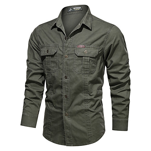 Men's Shirt Solid Colored Collar Button Down Collar Daily Long Sleeve Tops Cotton Basic Black Army Green Khaki
Men's Shirt Solid Colored Collar Button Down Collar Daily Long Sleeve Tops Cotton Basic Black Army Green Khaki