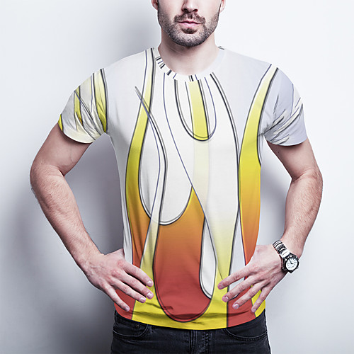 Men's T shirt 3D Print Graphic Plus Size Print Short Sleeve Daily Tops Basic Rainbow
Men's T shirt 3D Print Graphic Plus Size Print Short Sleeve Daily Tops Basic Rainbow