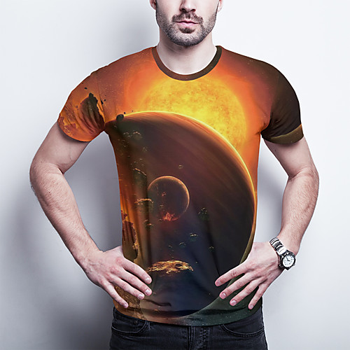 Men's T shirt 3D Print Graphic Plus Size Print Short Sleeve Daily Tops Basic Orange
Men's T shirt 3D Print Graphic Plus Size Print Short Sleeve Daily Tops Basic Orange