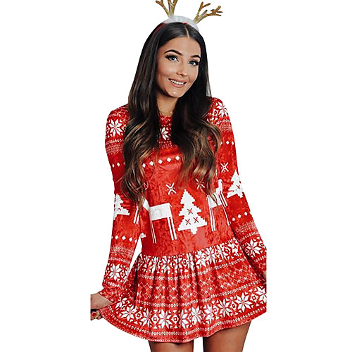 Women's A Line Dress Short Mini Dress Red Green Long Sleeve Floral Patchwork Print Fall Round Neck Hot Casual 2021 S M L XL
Women's A Line Dress Short Mini Dress Red Green Long Sleeve Floral Patchwork Print Fall Round Neck Hot Casual 2021 S M L XL