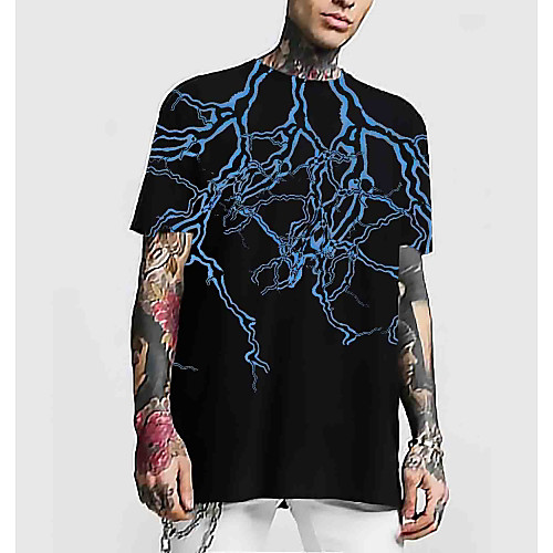 Men's T shirt 3D Print Graphic Abstract Short Sleeve Daily Tops Basic Streetwear Black
Men's T shirt 3D Print Graphic Abstract Short Sleeve Daily Tops Basic Streetwear Black