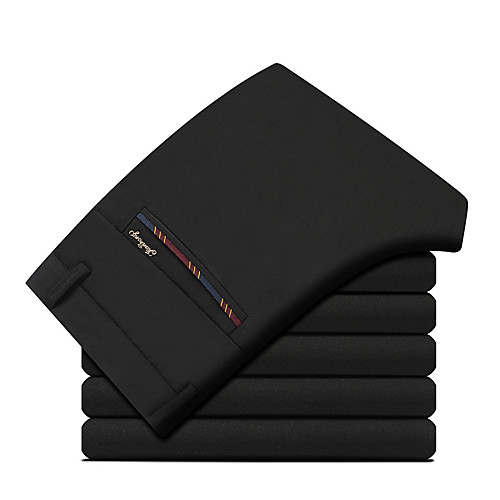 Black / Navy Blue Solid Colored Standard Fit Spandex / Polyester Suit - Notch No Buttons / Suits
Black / Navy Blue Solid Colored Standard Fit Spandex / Polyester Suit - Notch No Buttons / Suits