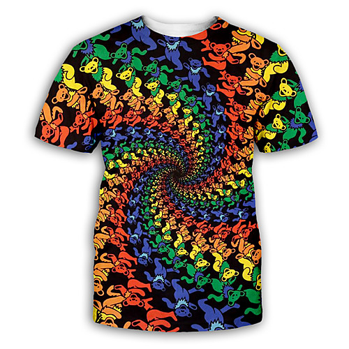Men's T shirt 3D Print Graphic Print Short Sleeve Party Tops Exaggerated Rainbow
Men's T shirt 3D Print Graphic Print Short Sleeve Party Tops Exaggerated Rainbow