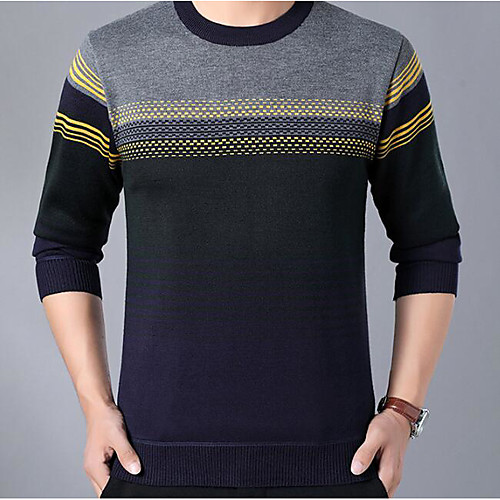 Men's Basic Color Block Pullover Long Sleeve Sweater Cardigans Crew Neck Fall Winter Red Green
Men's Basic Color Block Pullover Long Sleeve Sweater Cardigans Crew Neck Fall Winter Red Green