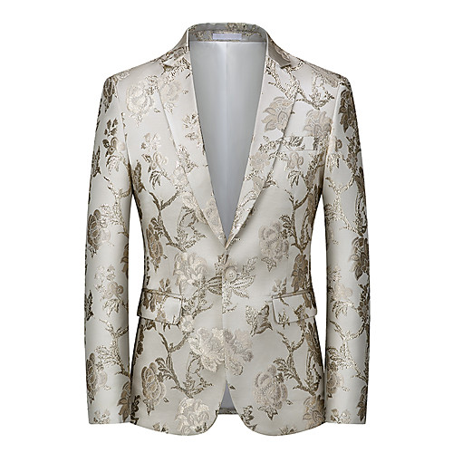 Tuxedos Standard Fit Notch Single Breasted One-button Polyester Flower / Floral / Waves
Tuxedos Standard Fit Notch Single Breasted One-button Polyester Flower / Floral / Waves