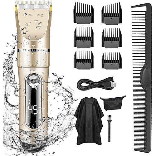 Professional Hair Clippers for Men Kids Professional Hair Trimmer Set Cordless Rechargeable Led Display Five Speed Adjustment Electric Hair Clippers with 6 Guide Combs
Professional Hair Clippers for Men Kids Professional Hair Trimmer Set Cordless Rechargeable Led Display Five Speed Adjustment Electric Hair Clippers with 6 Guide Combs