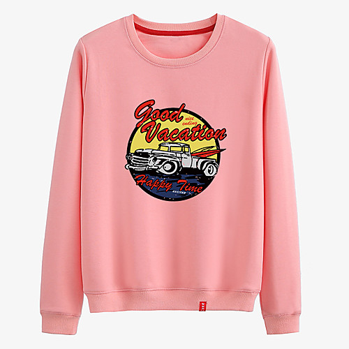 Women's Sweatshirt Pullover Black White Pink Cartoon Crew Neck Cartoon Cute Car Sport Athleisure Sweatshirt Top Long Sleeve Warm Soft Comfortable Everyday Use Causal Exercising General Use / Winter
Women's Sweatshirt Pullover Black White Pink Cartoon Crew Neck Cartoon Cute Car Sport Athleisure Sweatshirt Top Long Sleeve Warm Soft Comfortable Everyday Use Causal Exercising General Use / Winter