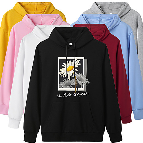 Women's Hoodie Pullover Photo Hoodie Flower Letter Printed Sport Athleisure Hoodie Top Long Sleeve Warm Soft Oversized Comfortable Everyday Use Exercising General Use / Winter
Women's Hoodie Pullover Photo Hoodie Flower Letter Printed Sport Athleisure Hoodie Top Long Sleeve Warm Soft Oversized Comfortable Everyday Use Exercising General Use / Winter