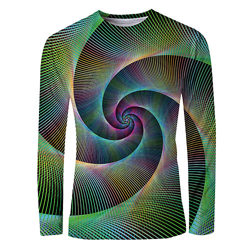 Men's T shirt Graphic Optical Illusion Long Sleeve Daily Tops Basic Elegant Green
Men's T shirt Graphic Optical Illusion Long Sleeve Daily Tops Basic Elegant Green