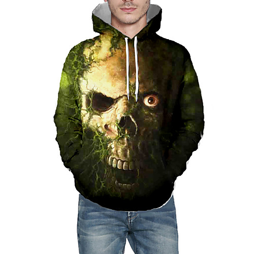 Men's Pullover Hoodie Sweatshirt Graphic 3D Skull Daily 3D Print Basic Hoodies Sweatshirts Army Green
Men's Pullover Hoodie Sweatshirt Graphic 3D Skull Daily 3D Print Basic Hoodies Sweatshirts Army Green