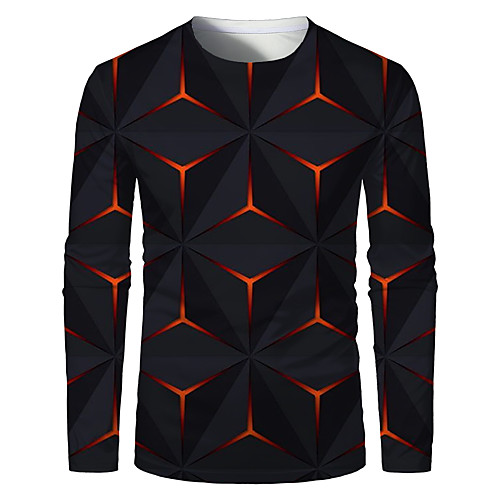 Men's T shirt 3D Print Graphic Optical Illusion Plus Size Print Long Sleeve Daily Tops Elegant Exaggerated Red
Men's T shirt 3D Print Graphic Optical Illusion Plus Size Print Long Sleeve Daily Tops Elegant Exaggerated Red