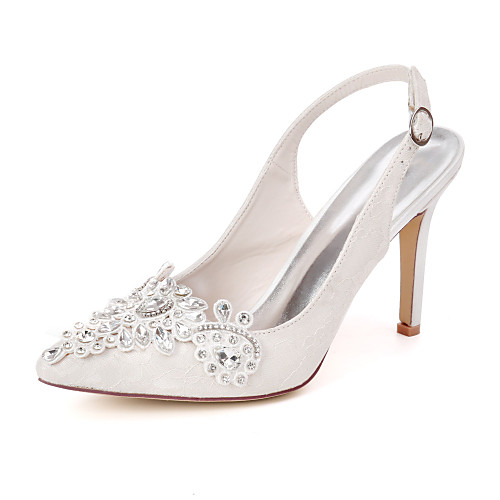 Women's Wedding Shoes Stiletto Heel Pointed Toe Wedding Sandals Chinoiserie Wedding Party & Evening Lace Rhinestone Satin Flower Floral White Light Purple Ivory
Women's Wedding Shoes Stiletto Heel Pointed Toe Wedding Sandals Chinoiserie Wedding Party & Evening Lace Rhinestone Satin Flower Floral White Light Purple Ivory