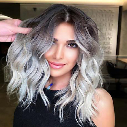 Synthetic Wig Curly Asymmetrical Wig Short Grey Synthetic Hair 14 inch Women's Classic Exquisite Fluffy Gray
Synthetic Wig Curly Asymmetrical Wig Short Grey Synthetic Hair 14 inch Women's Classic Exquisite Fluffy Gray