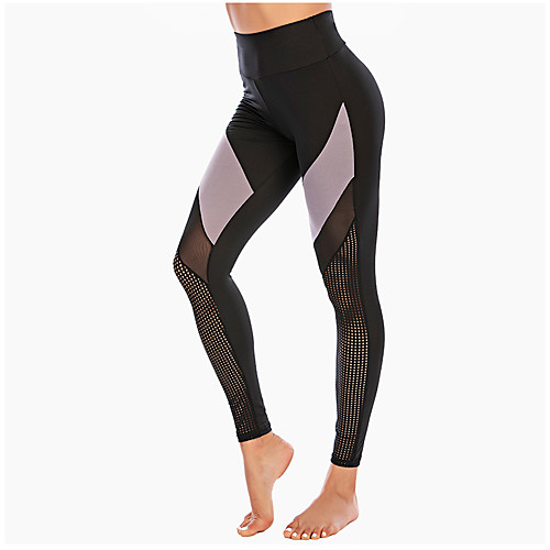 Women's High Waist Yoga Pants Patchwork Tights Leggings Tummy Control Butt Lift Breathable Black Purple Gray Mesh Yoga Fitness Running Winter Sports Activewear Stretchy / Quick Dry
Women's High Waist Yoga Pants Patchwork Tights Leggings Tummy Control Butt Lift Breathable Black Purple Gray Mesh Yoga Fitness Running Winter Sports Activewear Stretchy / Quick Dry