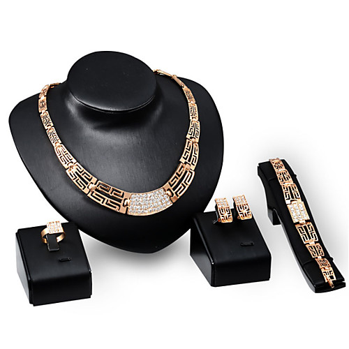 Women's Clear Synthetic Diamond Bridal Jewelry Sets Simple Basic Elegant Earrings Jewelry Gold For Wedding Engagement 1 set
Women's Clear Synthetic Diamond Bridal Jewelry Sets Simple Basic Elegant Earrings Jewelry Gold For Wedding Engagement 1 set