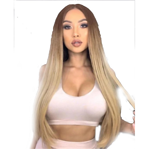 Synthetic Wig Straight Middle Part Lace Front Wig Long Light golden Synthetic Hair 26 inch Women's Comfortable Color Gradient Natural Hairline Blonde
Synthetic Wig Straight Middle Part Lace Front Wig Long Light golden Synthetic Hair 26 inch Women's Comfortable Color Gradient Natural Hairline Blonde