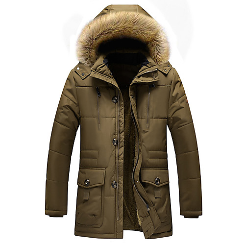 Men's Padded Parka Solid Colored Polyester Black / Yellow / Khaki XL / XXL / 3XL
Men's Padded Parka Solid Colored Polyester Black / Yellow / Khaki XL / XXL / 3XL