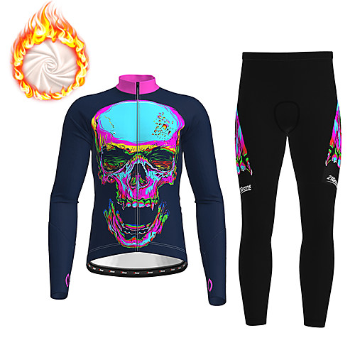 21Grams Men's Long Sleeve Cycling Jacket with Pants Winter Fleece Dark Navy Gradient Skull Funny Bike Thermal Warm Fleece Lining Breathable Warm Quick Dry Sports Gradient Mountain Bike MTB Road Bike
21Grams Men's Long Sleeve Cycling Jacket with Pants Winter Fleece Dark Navy Gradient Skull Funny Bike Thermal Warm Fleece Lining Breathable Warm Quick Dry Sports Gradient Mountain Bike MTB Road Bike