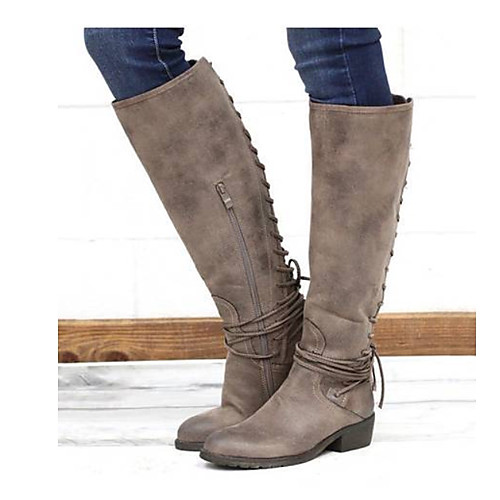 Women's Boots Cowboy Western Boots Cuban Heel Round Toe Knee High Boots Casual Basic Daily Walking Shoes PU Solid Colored Black Brown Gray
Women's Boots Cowboy Western Boots Cuban Heel Round Toe Knee High Boots Casual Basic Daily Walking Shoes PU Solid Colored Black Brown Gray