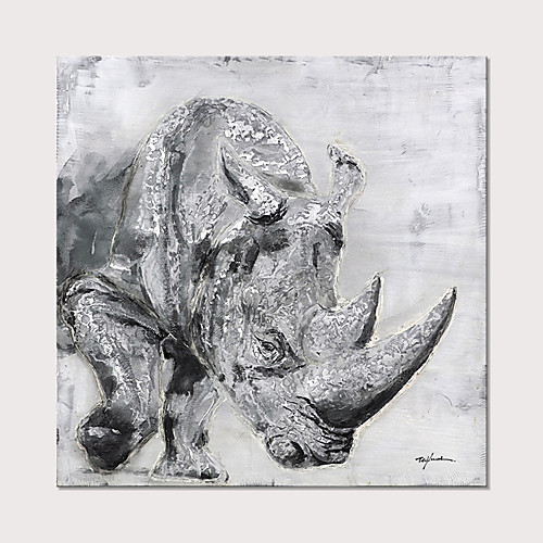 Oil Painting Hand Painted Square Abstract Animals Modern Rolled Canvas (No Frame)
Oil Painting Hand Painted Square Abstract Animals Modern Rolled Canvas (No Frame)