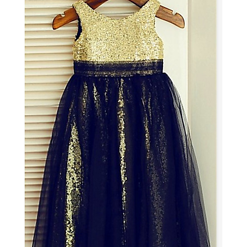 Ball Gown Knee Length Party / Wedding Flower Girl Dresses - Lace / Sequined Sleeveless Jewel Neck with Color Block / Paillette
Ball Gown Knee Length Party / Wedding Flower Girl Dresses - Lace / Sequined Sleeveless Jewel Neck with Color Block / Paillette