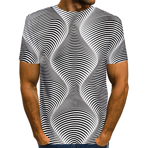 Men's T shirt 3D Print Graphic Optical Illusion Print Short Sleeve Daily Tops Basic Exaggerated White
Men's T shirt 3D Print Graphic Optical Illusion Print Short Sleeve Daily Tops Basic Exaggerated White