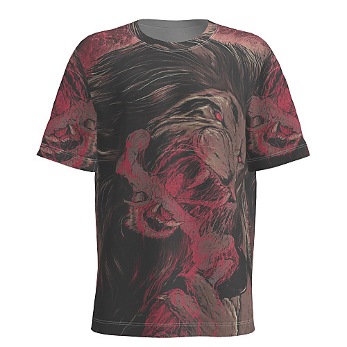 Men's T shirt 3D Print Graphic 3D Animal Short Sleeve Daily Tops Basic Black / Red
Men's T shirt 3D Print Graphic 3D Animal Short Sleeve Daily Tops Basic Black / Red