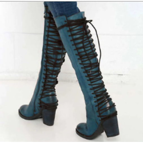 Women's Boots Block Heel Boots Chunky Heel Round Toe Knee High Boots Casual Basic Daily Walking Shoes PU Solid Colored Black Purple Blue
Women's Boots Block Heel Boots Chunky Heel Round Toe Knee High Boots Casual Basic Daily Walking Shoes PU Solid Colored Black Purple Blue
