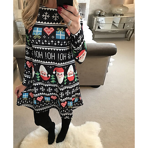 Women's A Line Dress Knee Length Dress Black Long Sleeve Print Print Fall Shirt Collar Casual 2021 S M L XL XXL 3XL 4XL 5XL
Women's A Line Dress Knee Length Dress Black Long Sleeve Print Print Fall Shirt Collar Casual 2021 S M L XL XXL 3XL 4XL 5XL