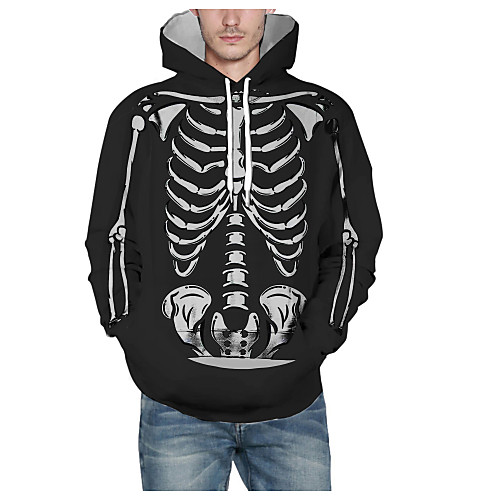 Men's Pullover Hoodie Sweatshirt Graphic Skull Halloween Daily 3D Print Basic Hoodies Sweatshirts Black
Men's Pullover Hoodie Sweatshirt Graphic Skull Halloween Daily 3D Print Basic Hoodies Sweatshirts Black