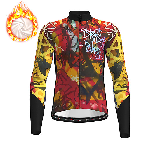 21Grams Men's Long Sleeve Cycling Jersey Winter Fleece Yellow Christmas Bike Top Mountain Bike MTB Road Bike Cycling Fleece Lining Breathable Warm Sports Clothing Apparel / Micro-elastic / Athleisure
21Grams Men's Long Sleeve Cycling Jersey Winter Fleece Yellow Christmas Bike Top Mountain Bike MTB Road Bike Cycling Fleece Lining Breathable Warm Sports Clothing Apparel / Micro-elastic / Athleisure