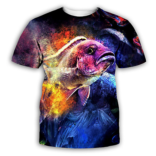 Men's T shirt 3D Print Graphic Print Short Sleeve Party Tops Exaggerated Rainbow
Men's T shirt 3D Print Graphic Print Short Sleeve Party Tops Exaggerated Rainbow