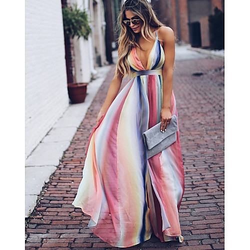 Women's Swing Dress Maxi long Dress Rainbow Sleeveless Print Backless Print Summer Halter Neck Hot Casual Boho 2021 S M L XL
Women's Swing Dress Maxi long Dress Rainbow Sleeveless Print Backless Print Summer Halter Neck Hot Casual Boho 2021 S M L XL