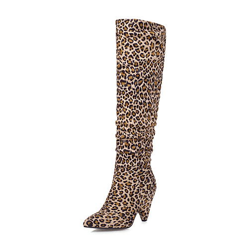 Women's Boots Animal Print Chunky Heel Pointed Toe Knee High Boots Basic Casual Daily Walking Shoes Suede Leopard Black Brown Beige
Women's Boots Animal Print Chunky Heel Pointed Toe Knee High Boots Basic Casual Daily Walking Shoes Suede Leopard Black Brown Beige