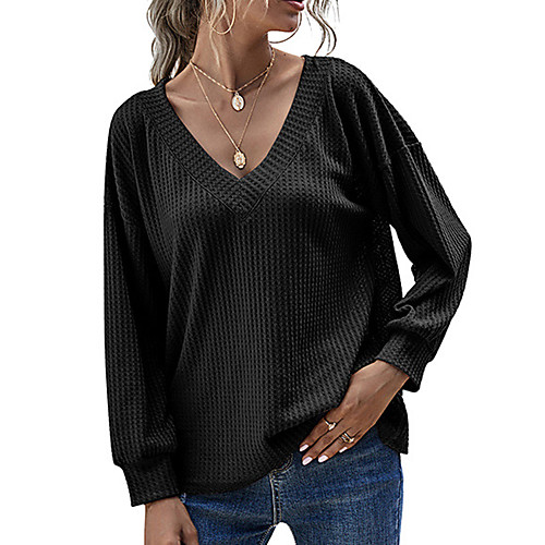 Women's Sweatshirt Pullover Pure Color V Neck Solid Color Sport Athleisure Sweatshirt Top Long Sleeve Warm Soft Comfortable Everyday Use Casual Daily / Winter
Women's Sweatshirt Pullover Pure Color V Neck Solid Color Sport Athleisure Sweatshirt Top Long Sleeve Warm Soft Comfortable Everyday Use Casual Daily / Winter