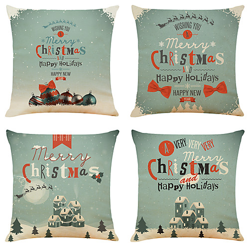 Set of 4 Art christmas Linen Square Decorative Throw Pillow Cases Sofa Cushion Covers 18x18
Set of 4 Art christmas Linen Square Decorative Throw Pillow Cases Sofa Cushion Covers 18x18