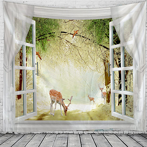 Window Landscape Wall Tapestry Art Decor Blanket Curtain Picnic Tablecloth Hanging Home Bedroom Living Room Dorm Decoration Polyester Garden Rural Animal
Window Landscape Wall Tapestry Art Decor Blanket Curtain Picnic Tablecloth Hanging Home Bedroom Living Room Dorm Decoration Polyester Garden Rural Animal